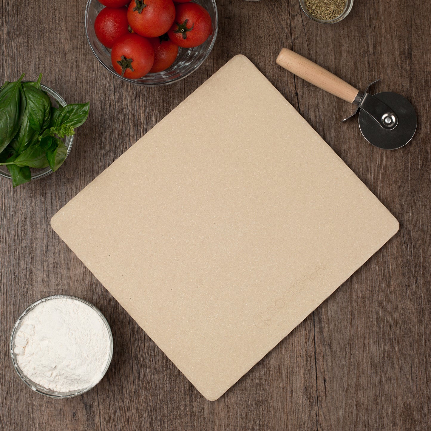 10.2" x 11" x 0.6" Rectangular Pizza Stone