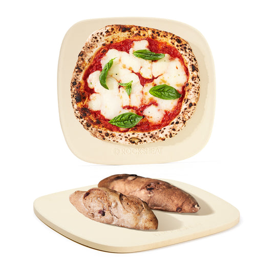 Unique Shape 12" x 11" x 0.47" Pizza Stones for Oven Grill BBQ