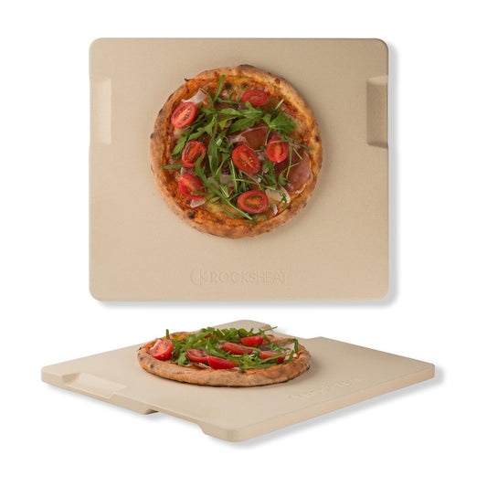 14" x 16" x 0.67" Rectangular Pizza Stone with Handles