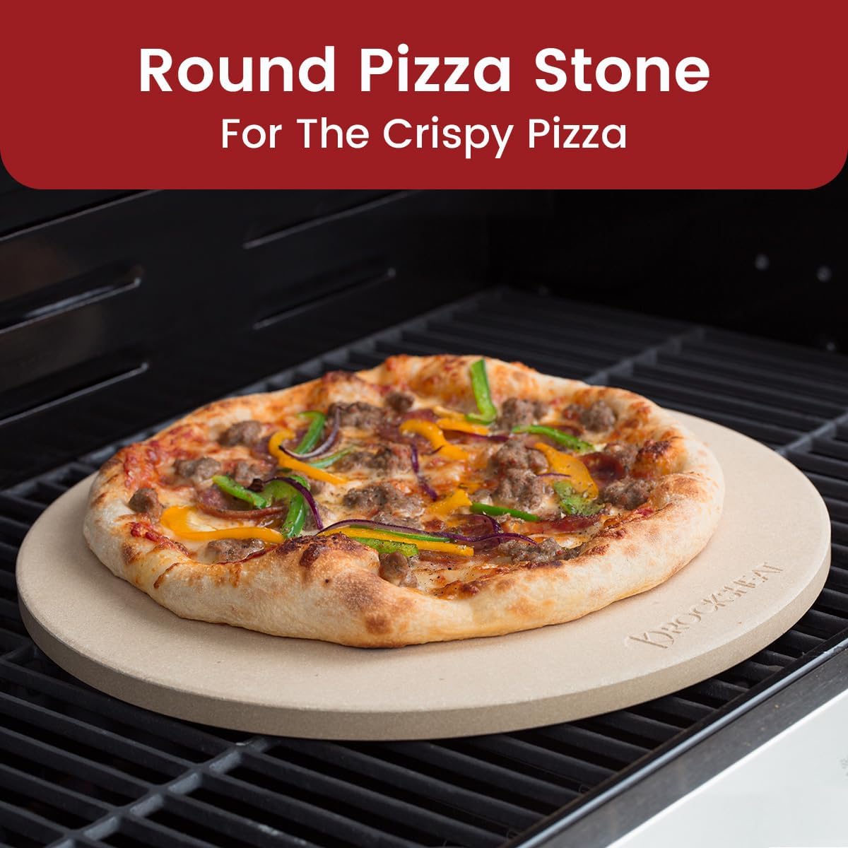 10.25 Inch Pizza Grilling Stone for Bread Baking