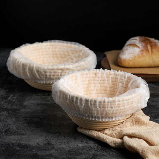 Convenient Disposable Non-Woven Proofing Basket Liner - Hassle-Free Baking, Easy Cleanup