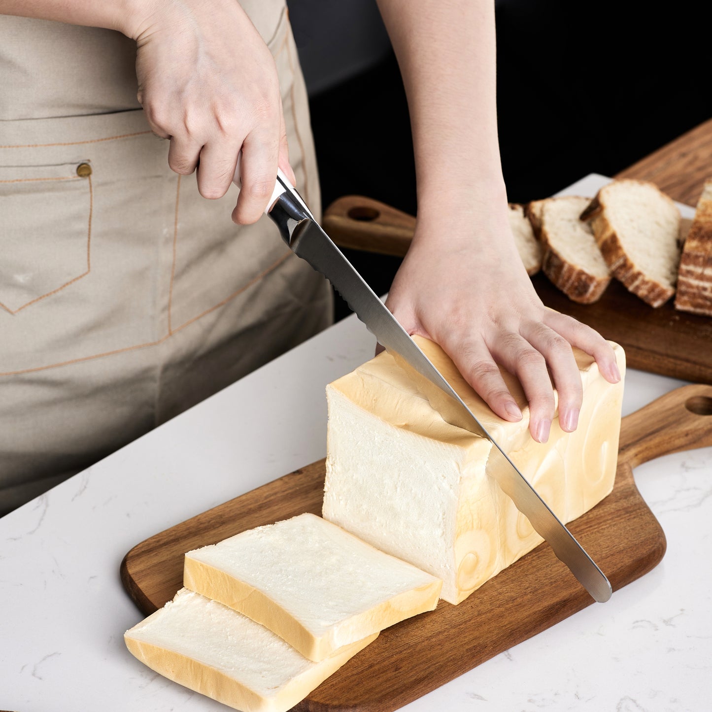 10-inch Bread Knife, Serrated Bread Slicer for Homemade Bread