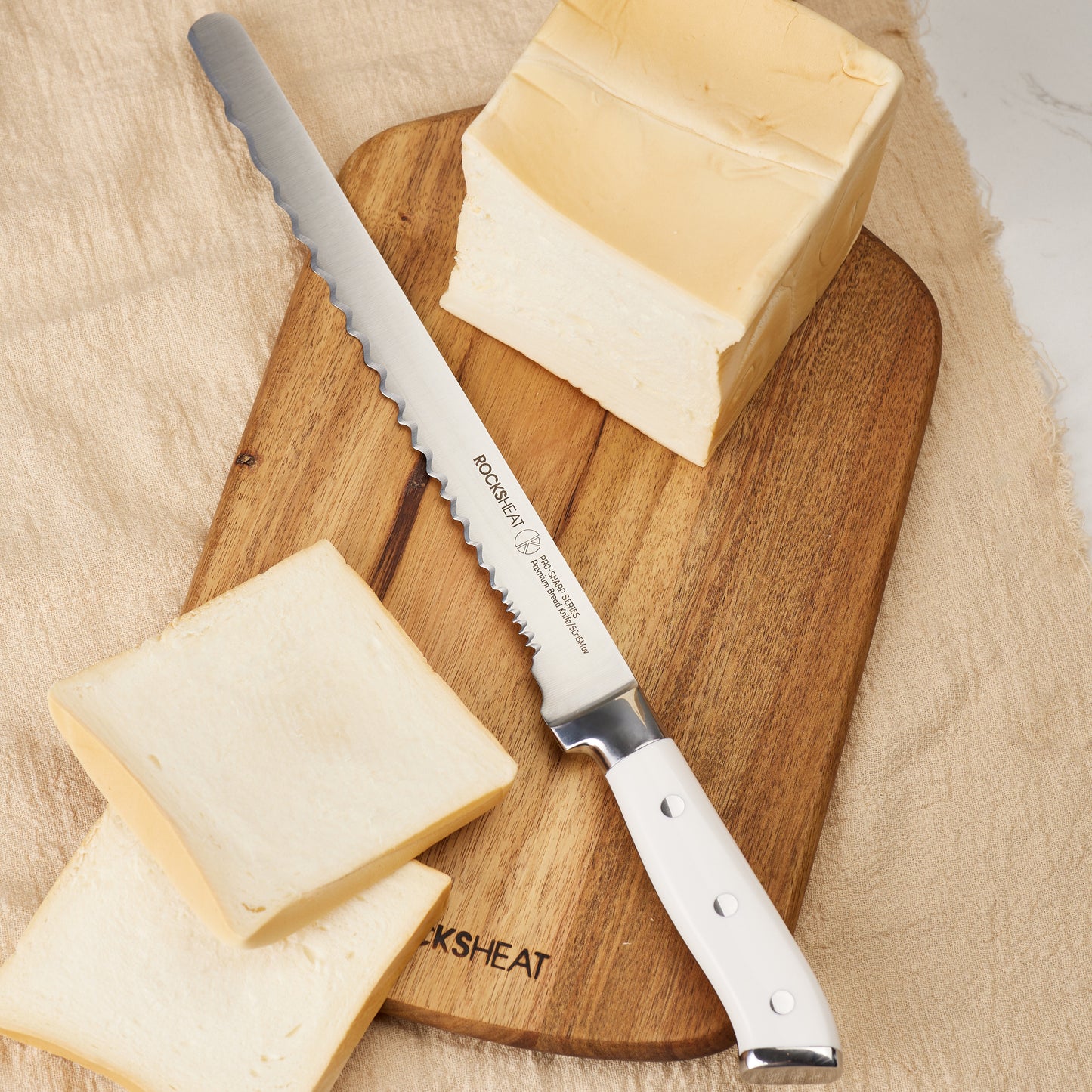 10-inch Bread Knife, Serrated Bread Slicer for Homemade Bread